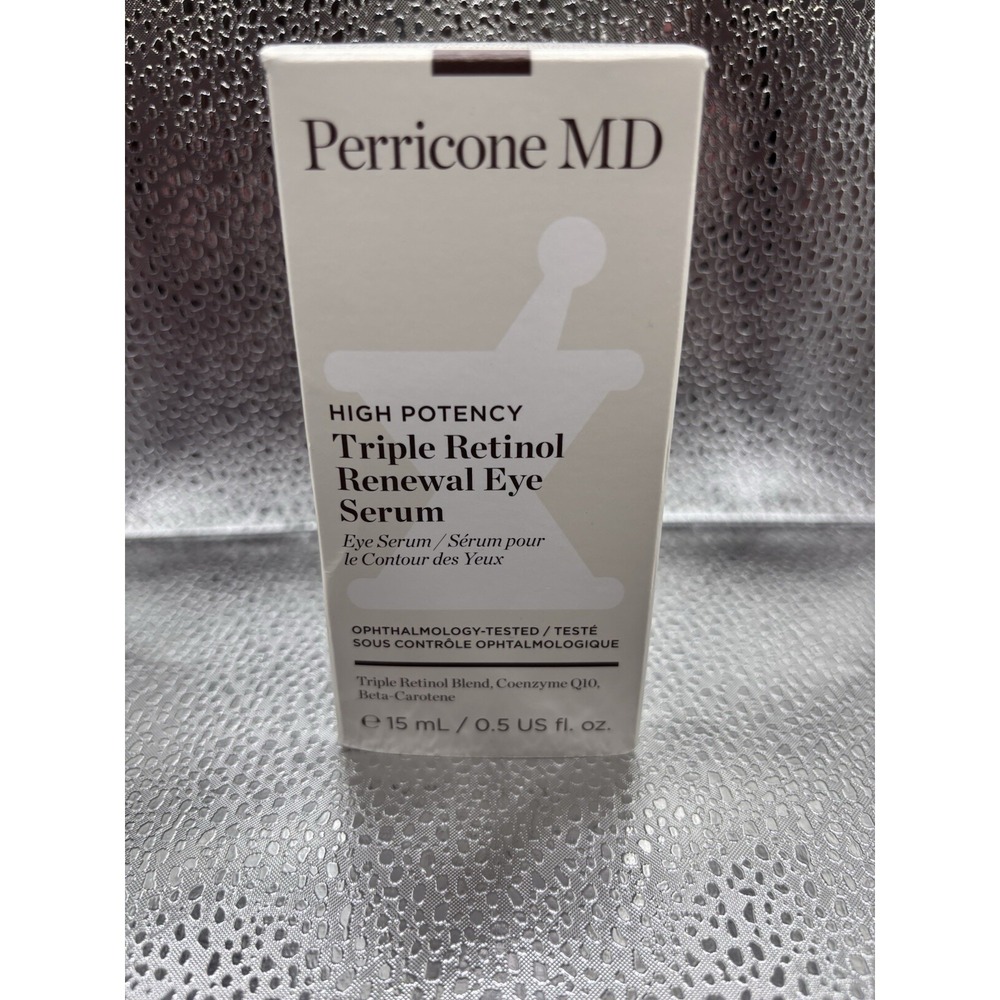 NIB Perricone MD High Potency Triple Retinol Renewal Eye Serum 15ml / 0.5 oz